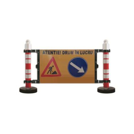 bariera-semnalizare-2-stalpi-cu-greutate-12kg